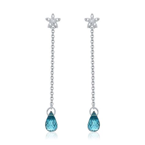 Mini Mivraa Collection - Stars Topaz Danglers