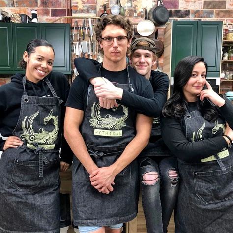 mythical kitchen | Good mythical morning, Denim apron, Black denim