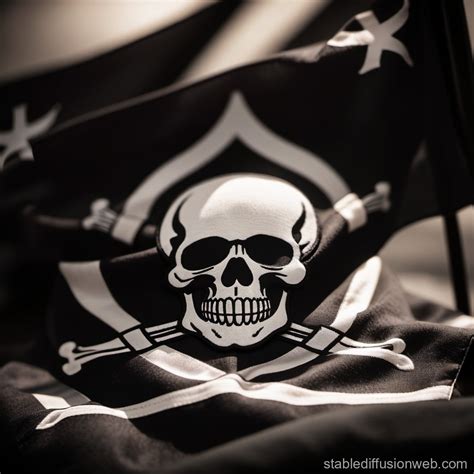 Jolly Rogers Pirate Flag | Stable Diffusion Online