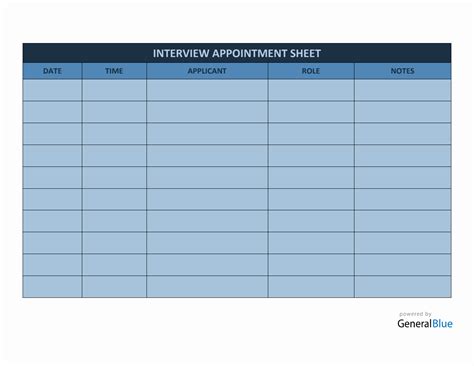 Interview Schedule Template Word File 的图像结果