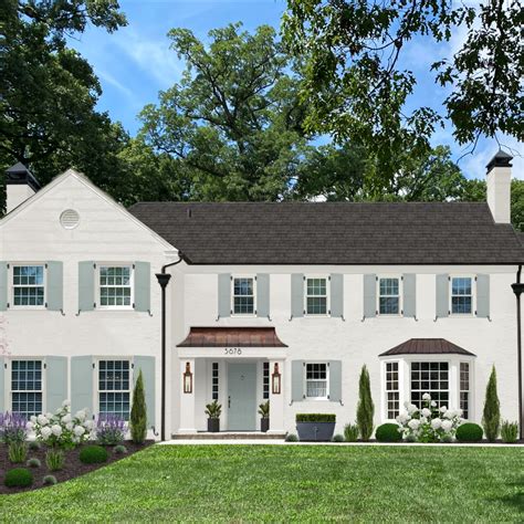 15 white house blue shutters exterior ideas – Artofit