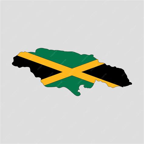 Premium Vector | Outline map of the country of jamaica. vector illustration