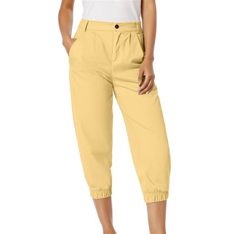 Pohista Womens Capris Womens Trouser Pants Long Length Tall Cargo Pants ...