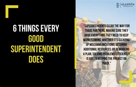 6 Things Every Good Superintendent Does - Elevate Constructionist