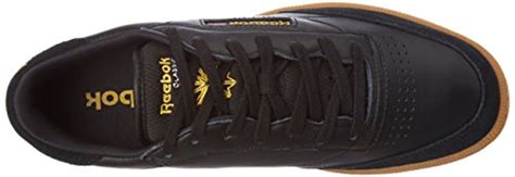 Buy Reebok Classics Men's Club C 85 Tdg Black and Retro Yellow-Gum ...