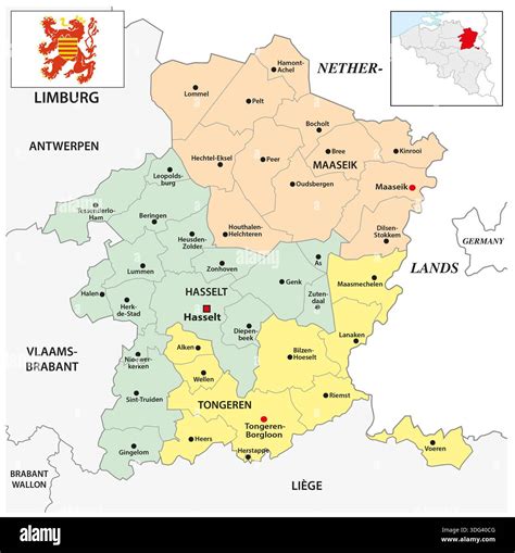 Map of netherlands and belgium hi-res stock photography and images - Alamy