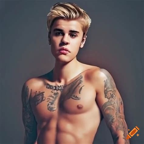 Shirtless justin bieber on Craiyon