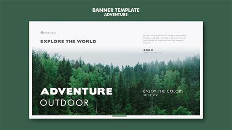 Adventure banner template theme | Free PSD