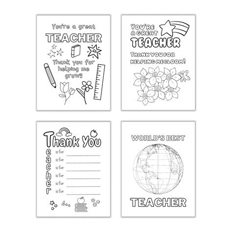 Teacher Appreciation Coloring Pages - (Free Printables)