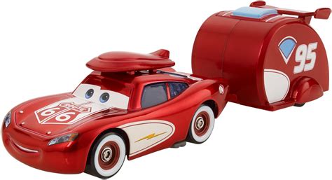 Buy DisneyPixar Cars Road Trip Cruisin Lightning McQueen & Trailer ...