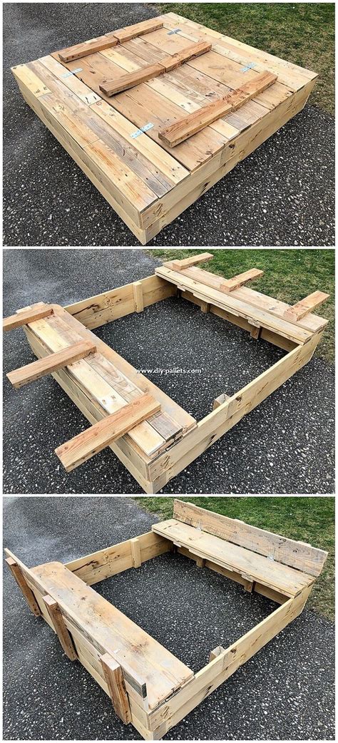 Image result for Sand Box Using Pallets