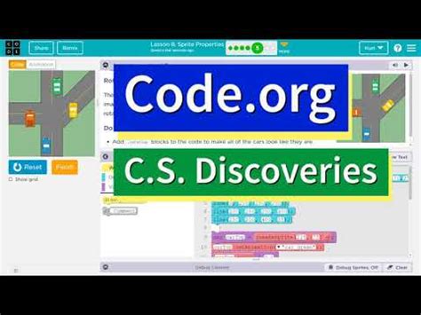 Code.org Lesson 26 Edge Sprites 的图像结果