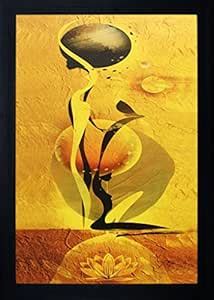SAF UV Textured Modern Art Print Framed Painting (Synthetic, 25 cm x 35 ...