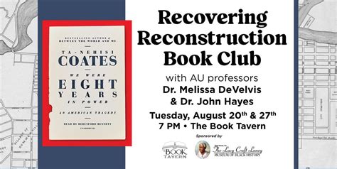 Recovering Reconstruction Book Club: August 2024, 978 Broad Street ...