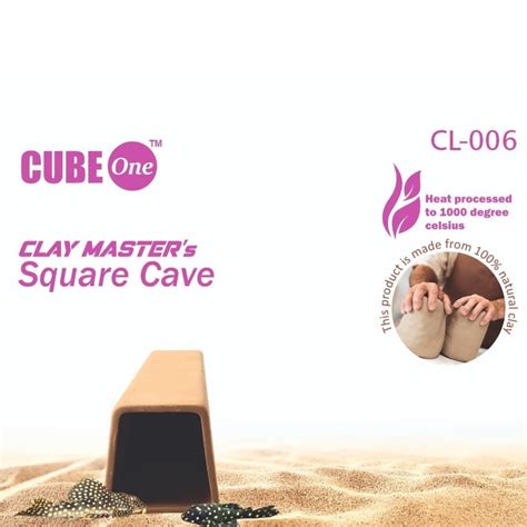 Cube One Clay Master's Square Cave | Single – cloningaquapets