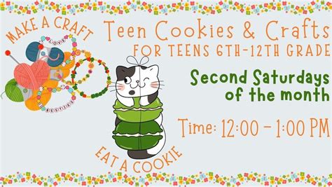 Teens Cookies & Crafts, Neill Public Library, Pullman, 9 March 2024 ...