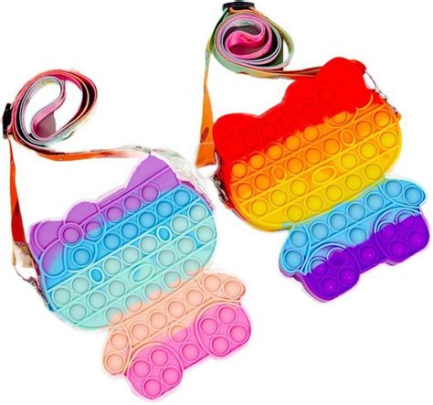WANQLYN Multicolor, Pink Sling Bag Pop it Hello Kitty Bag for Girls ...