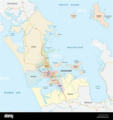 Map of auckland hi-res stock photography and images - Alamy