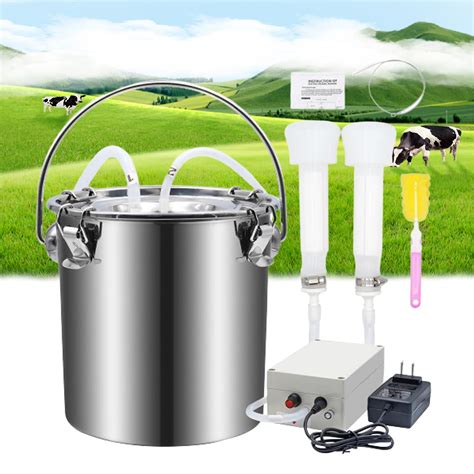 Buy Cow Milking Machine Electric Milker Vacuum Pump Automatic Portable ...