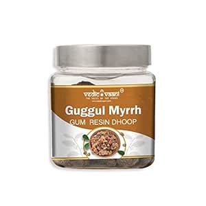 Vedic Vaani Guggul Myrrh Gun Resin Dhoop (Commiphora Mukul) Organic ...