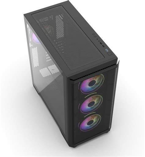 Vida Aquilon Black ARGB Gaming Case w/Glass Window, India | Ubuy
