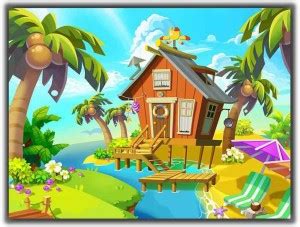 Little Cabin on the Island 0423 Poster Photographic Paper - Abstract ...