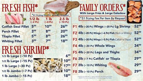 Fresh Market Menu – Captain Jay’s Fish & Chicken