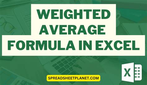 Image result for Weighted Average in Excel Example