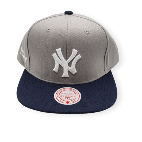 Mitchell & Ness New York Yankees Away Coop 2 Tone Adjustable Snapback ...