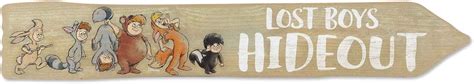 OpenRoadBrands Disney Peter Pan Lost Boys Hideout Arrow Wood Wall India ...