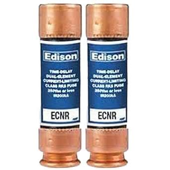 ( 2 Pack ) Edison ECNR50 - Edison Replacement Time Delay Fuse - 50 Amp ...