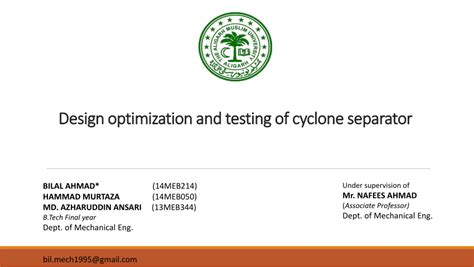 Image result for How to Design a Cyclone Separator