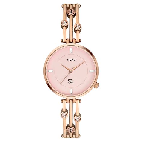 Timex Fria Pink Round Dial Quartz Analog Women Watch - TWEL16001 - At ...