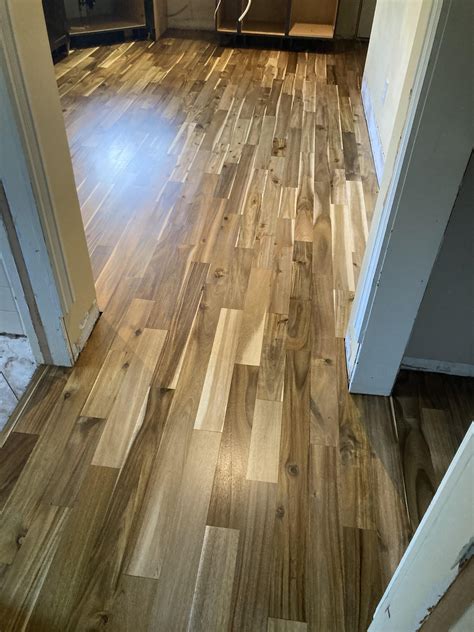 Help! Refinished hardwood floor stain looks like two different colors ...