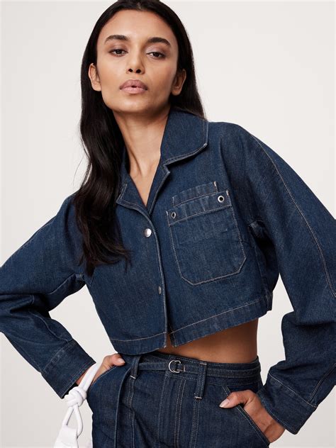Ultra-Cropped Denim Jacket | Banana Republic