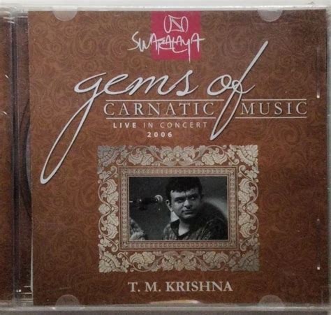 T. M. Krishna - Gems of Carnatic Music Live in Concert (CD) – MusicCircle