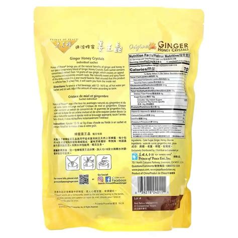 Prince of Peace Instant Ginger Honey Crystals (30 Sachets) – New Green ...