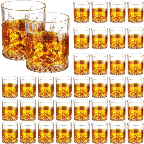 Amazon.com | Mumufy 36 Pieces Whiskey Glasses Bulk Old Fashioned ...