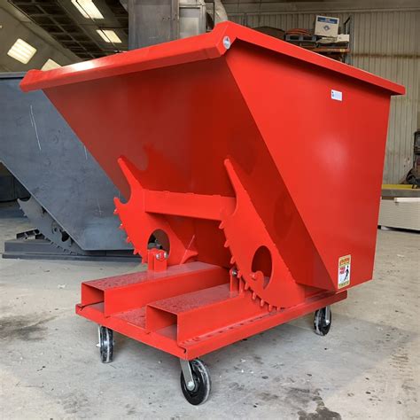 Dump Trucks Trash Waste Scrap Steel Self-Dumping Hopper Forklift ...