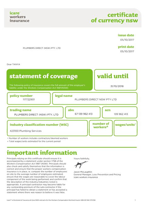 Licensing & Insurances - Plumbers Direct - Sydney Plumbers