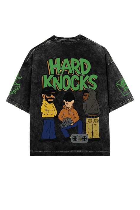 Hard Knocks Designed Vintage Oversized T-shirt – Hauntrex