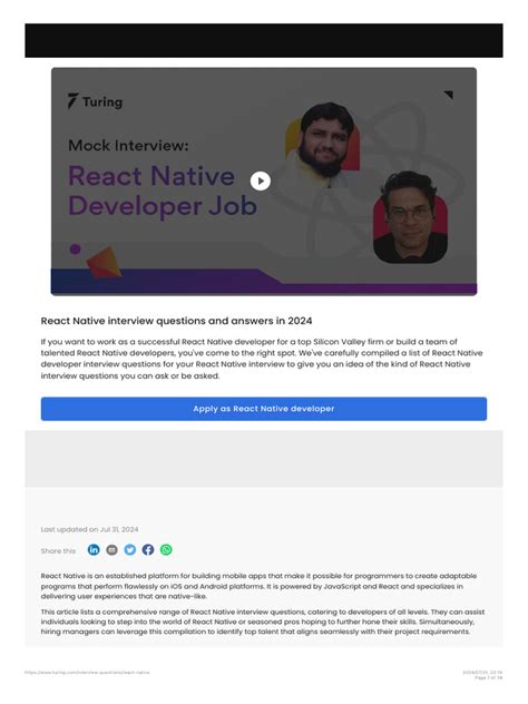 React Native Basic Interview Questions 的图像结果