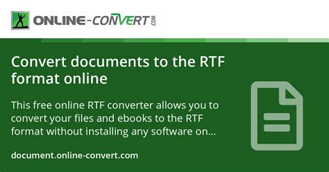Image result for RTF File Conversion