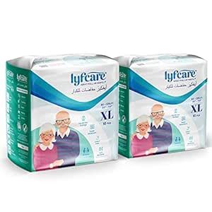 Lyfcare Adult Diapers Extra large Size (XL) - 20 Units (Pack of 2 ...