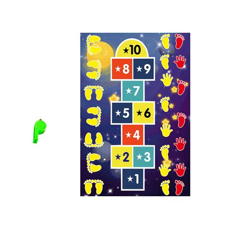 Bizhua Game Mat 2*1.35M Blackslide Hopscotch Games for Adults Hands and ...