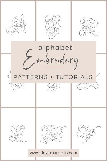 Letters embroidery patterns | Embroidery patterns, Hand embroidery ...