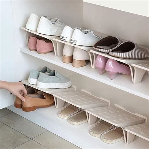 NILKANTH Multicolor Plastic Shoe Storage Stand | Double Layer Free ...