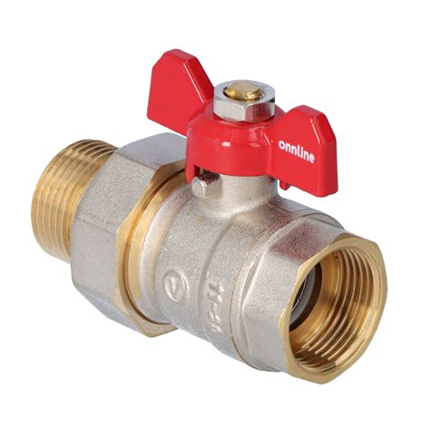 Zawór kulowy niklowany standard z dławikiem, PN16, 3/4" PN16 z ...