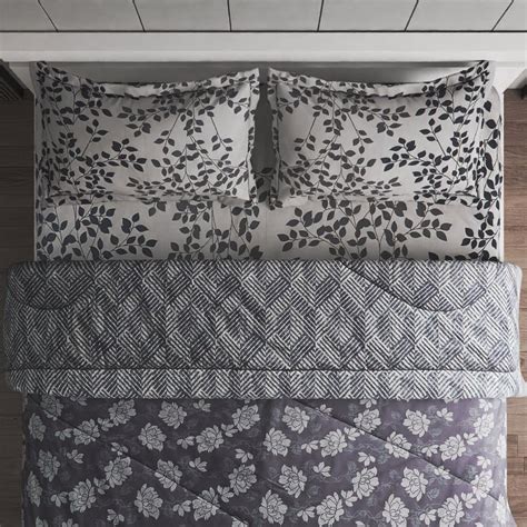 Buy Chime Aspen Cotton 4Pcs Printed Double Bed-In-A-Bag Set from Home ...