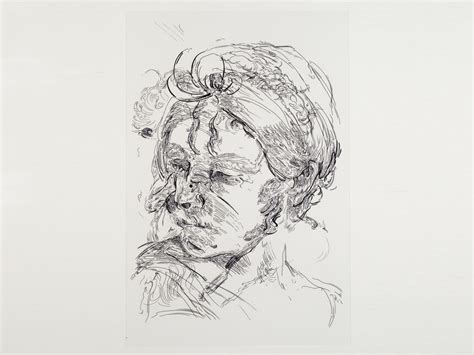 Glenn Brown, Drawing 45 (after Reni), 2014, ink on polypropylene, 45 x ...